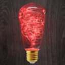 1w E27 ST58 LED Red Fairy String Filament Light Bulb