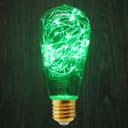 1w  E27 ST58 LED Green Fairy String Filament Light Bulb