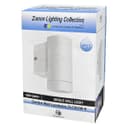 Matt White Single Stainless Steel Outdoor Wall Light ZLC053W