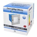 Mini LED Brick Light Outdoor Step Wall Light 70mm Square IP54 Cool White ZLC052CW