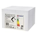 12W Outdoor Modern Square Black LED Wall Light Opal Diffuser 6500K ZLC364B