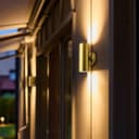 Modern Double Outdoor Wall Light Stainless Steel Brass IP65 with LED 5w Warm ZLC383
