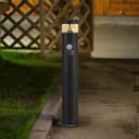 3W LED PIR Sensor Bollard Outdoor Garden Light Black Stainless Steel 3000K IP54 ZLCA03