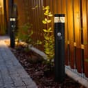 3W LED PIR Sensor Bollard Outdoor Garden Spike Light Black Stainless Steel 3000K IP54 ZLCA05