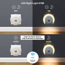 1w Warm White LED Night Light 2 USB Ports Automatic Sensor Dusk To Dawn A78B