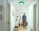 18w LED Ceiling Light Cool White with Green Ambient Ring Surface Mount 