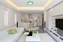 12w Round Recessed LED Ceiling Panel Light Dual Colour Cool White/Green Ring