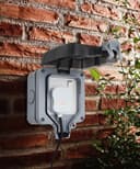 Single 13A 1-Gang Weatherproof Outdoor Switched Socket IP66 Rated