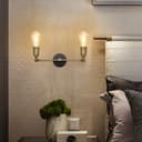 Modern Vintage Industrial Antique Brass Adjustable Double Arm Wall Light Lamp