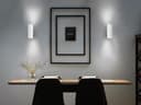 Matt White Finish Stainless Steel Up Down Wall Light GU10 IP20 Indoor Use ZLC056W