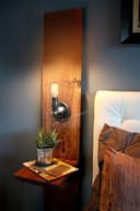 Adjustable Vintage Candle Wall Light Fixture Pewter Grey 