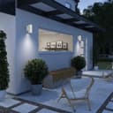 Matt White Single Stainless Steel Outdoor Wall Light ZLC053W