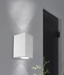 Modern Rectangular Up Down Matt White Outdoor Wall Light ZLC062W 