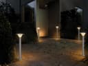 LED Bollard Modern Stainless Steel Garden Lamp Post Warm White Light with 12v Transformer ZLC048WW