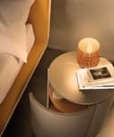 Modern Glass Table Lamp 3D Speckle Copper Finish CL001 
