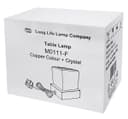 Ambient Glass Ice Cube Touch Dimmable Table Lamp Copper Base with G9 Bulb 