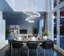 Modern Round Chandelier LED Ring Pendant Ceiling Light Cool White M0172