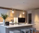 Retro Glass Diamond Shape Chrome Ceiling Pendant Light M0184