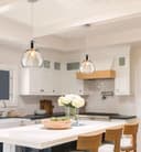 Modern Mini Globe Clear Glass Pendant Light M0185