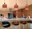 Modern Vintage Glass Copper Pendant Light M0201