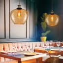 Modern Vintage Glass Globe Pendant Light M0207