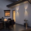 Modern 6W LED Double Outdoor Wall Light Stainless Steel Warm White ZLC320WW