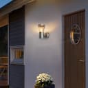 Modern LED Single Outdoor Wall Light Stainless Steel ZLC337 with 5W LED Candle WW
