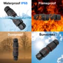 Waterproof IP68 16A Quick Connector 3 Terminal 2P L E N QCS3
