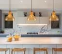 Modern Vintage Ceiling Gold Glass Pendant Lamp M0223