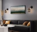 Industrial Glass Globe Smoked Grey Wall Light M0231