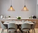 Modern Retro Ceiling Clear Glass Pendant Lamp H3021