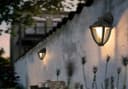 Modern 12W Black LED Outdoor Wall Light Warm White ZLC357BWW Garden Light 
