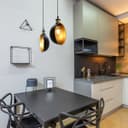 Industrial Vintage Brass Half Scone Pendant Light H3017