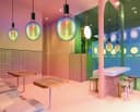 4w Flexible LED Rainbow Oval Glass Decorative Light Bulb Opal Metallic E27 RBOVAL