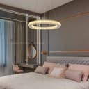 LED Modern Round Ceiling Chandelier Ring Warm White