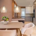Modern Ceiling Globe Glass Pendant Lamp Shade Clear Rib H3026