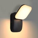 Modern 12W LED Black Outdoor Wall Light  Adjustable Warm White ZLC353BWW