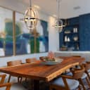 Industrial Ceiling 3 Light Globe Pendant Light Chrome Chained Lantern H3090