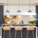 Modern Ceiling Pendant Light Dome Grey Mini Lamp Shade K410