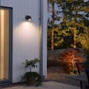 Black Outdoor Single Wall Light Adjustable IP54 External Directional Spot Lamp ZLC371B