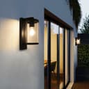 Outdoor Wall Light Black Lantern Clear Diffuser ZLC378 with LED 4w Warm