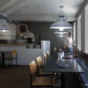 Metal Ceiling Pendant Shade Modern Grey