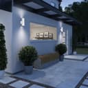 Matt White Stainless Steel Double Outdoor Wall Light ZLC054W  