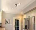 Modern LED Ceiling Chrome 3 Strip Light Warm White 20W Semi Flush H3015