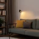 3W LED Adjustable Black Wall Mounted Bedside Light Switched Warm White BW05