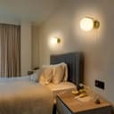 Modern Indoor Brass Frosted Glass Wall Light with Pull Switch BW15