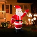 Outdoor Santa Claus Self Inflating with Plug 6ft Father Christmas LED Illuminated