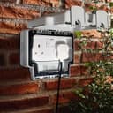 13A 2 Gang Weatherproof Double Outdoor Switched DP Socket IP66 ODS1