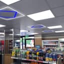 64W LED Recessed Ceiling Panel Frame Edge Light Blue and 6500K Cool White 600×600 PFL03