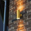 Modern Double Outdoor Wall Light Stainless Steel Brass IP65 with LED 5w Warm ZLC383